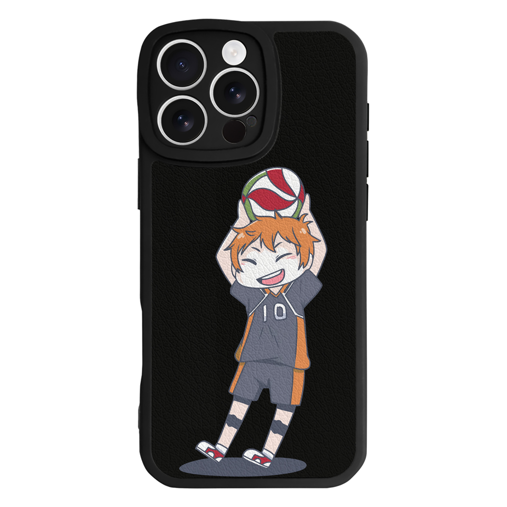 （画像用） ハイキュー!! Haikyu!! 【iPhone 16シリーズ対応】シリコンスマホケース（レザー調） 材質：シリコン